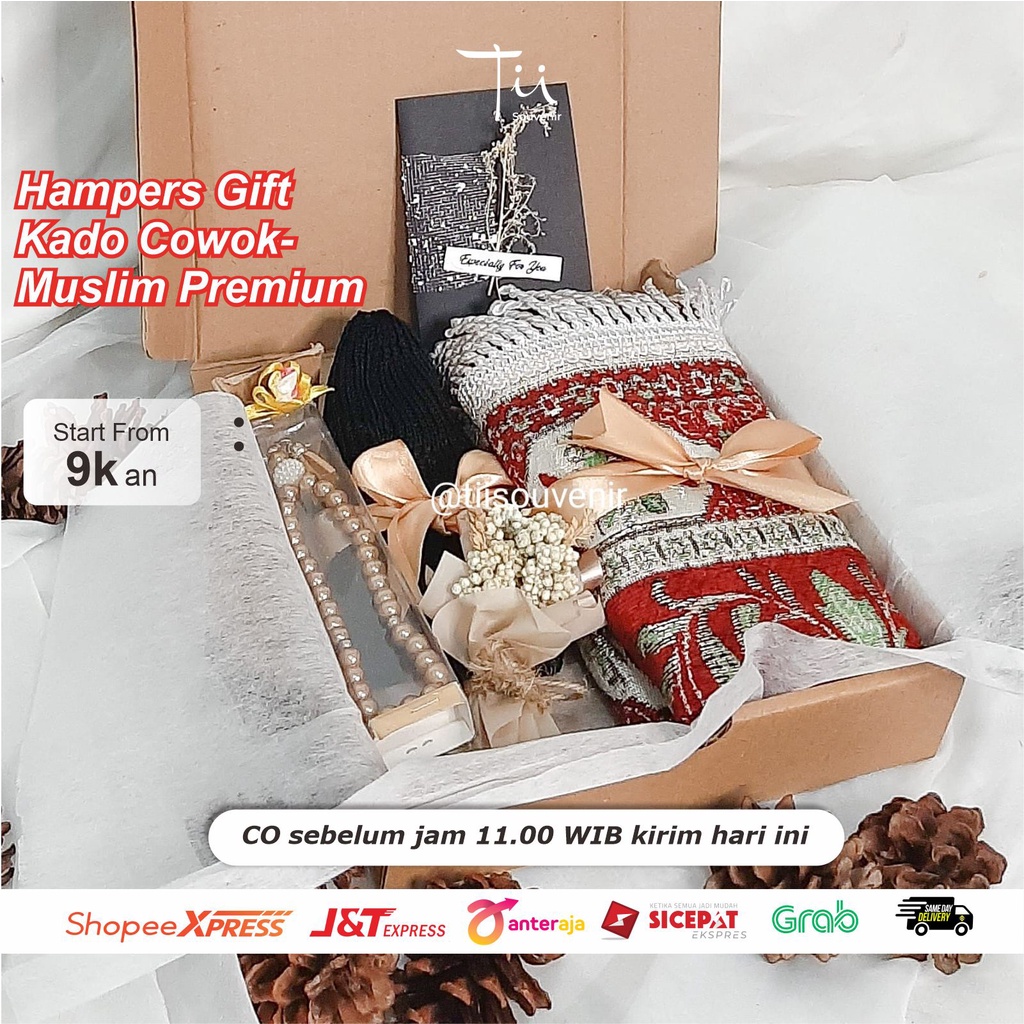 PAKET HADIAH KADO HAMPERS SAJADAH PREMIUM KADO ULANG TAHUN / WISUDA / LEBARAN MURAH