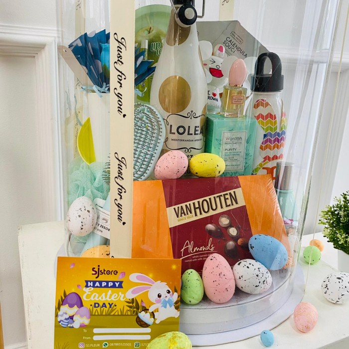 

Paket dekorasi box hampers easter bunny eggs kelinci telur paskah 172