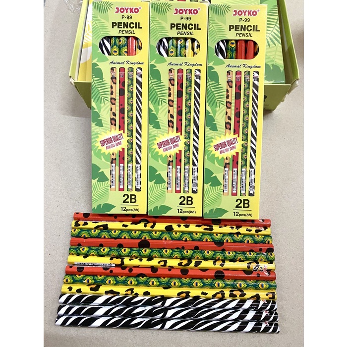 

Bagus Pensil 2B P99 Motif Safari Binatang Isi 12 Pcs Hemat