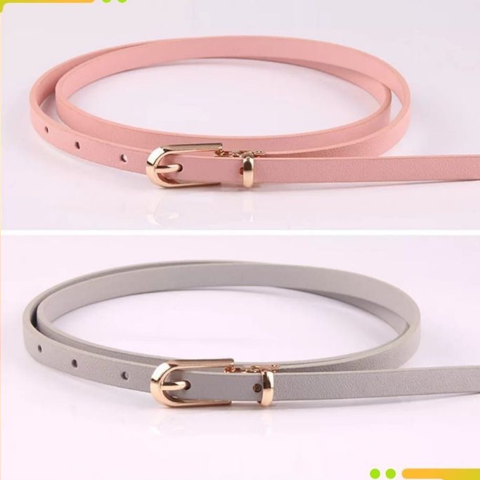 Bundara.id Fa-1400 Tali pinggang wanita import pu leather gesper wanita ikan pinggang ring belt