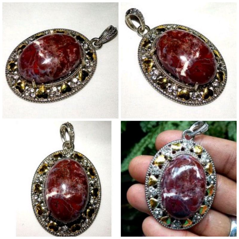 liontin batu akik pancawarna garut(109)