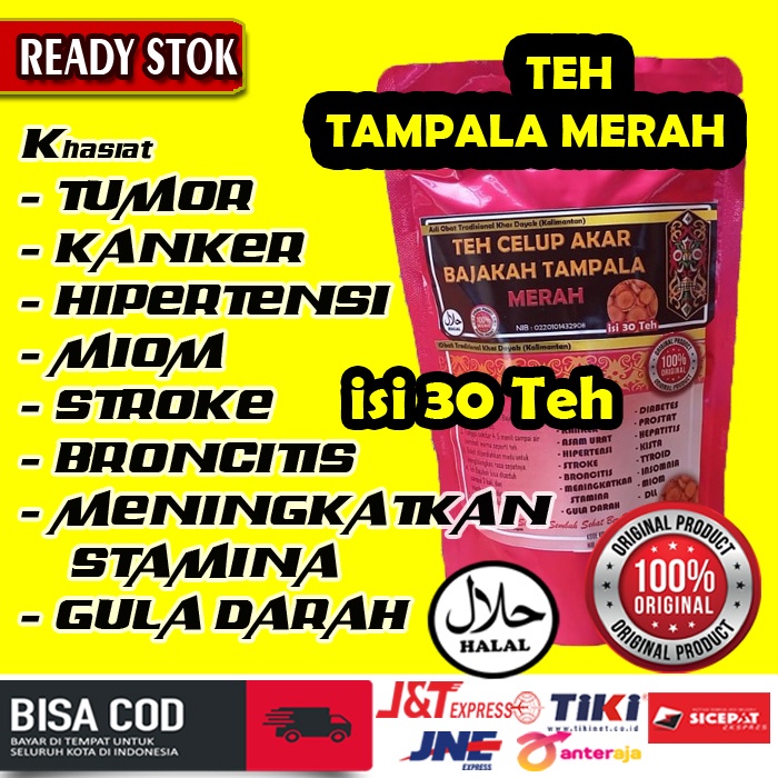 

Teh Akar Bajakah Tampala Merah Asli Kalimantan isi 30 pcs Premium