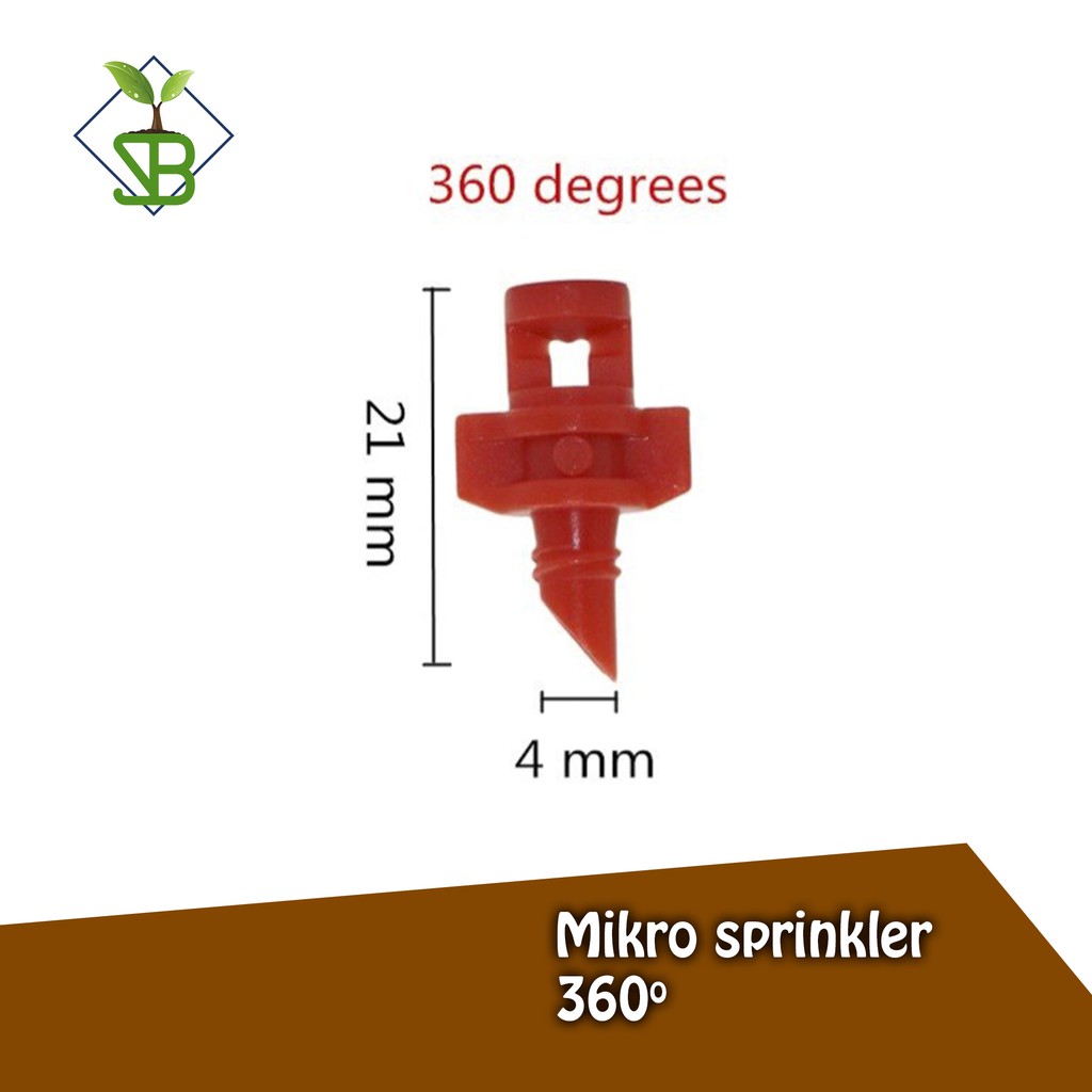 360 Jet Micro Sprayer / Sprayer Embun / 360 Degree Nozzle Red