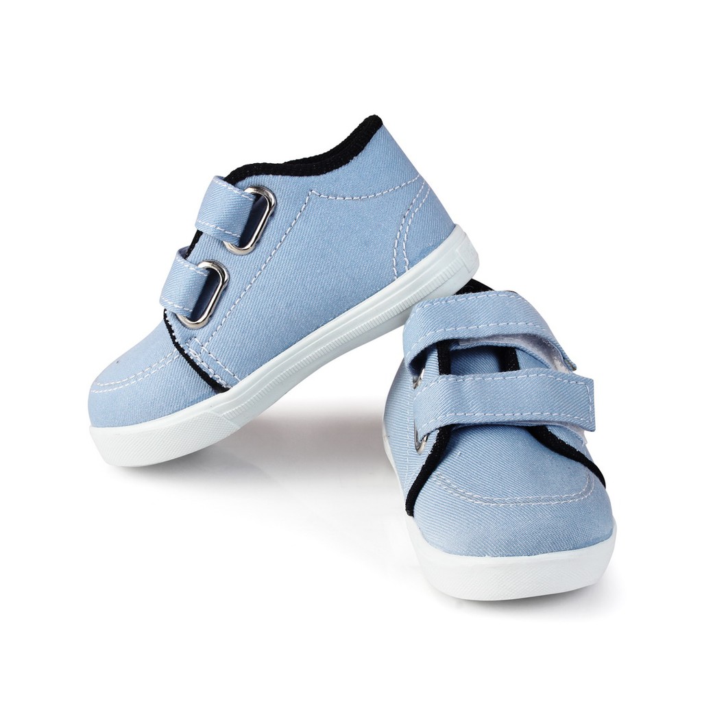 sepatu anak laki laki denim velcro A01 Biru