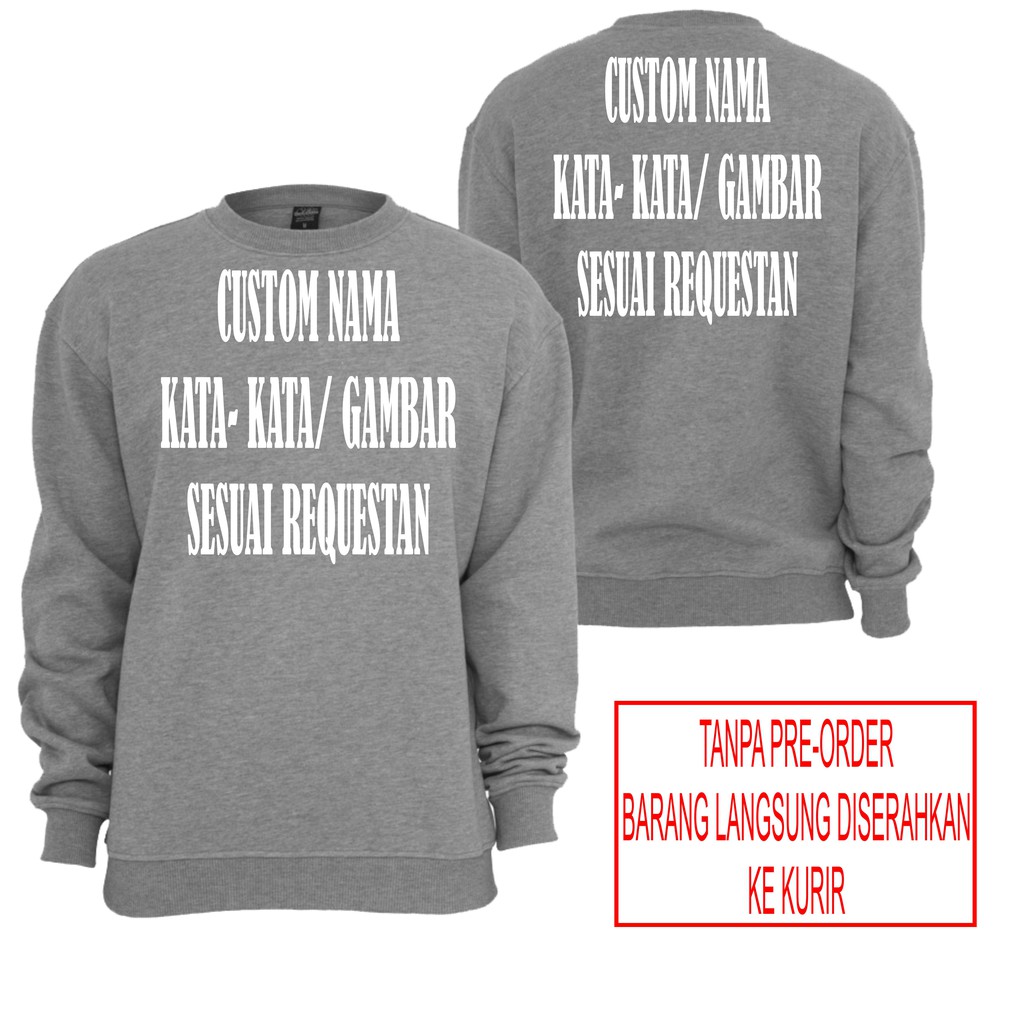 HOPECUSTOM SWEATER - SWEATER / SWEATER CUSTOM / SWEATER CUSTOM MURAH / SWEATER KATA / SWEATER SABLON