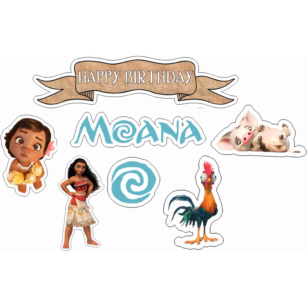 

TOPPER CAKE ULANG TAHUN / HIASAN KUE LITTLE MOANA