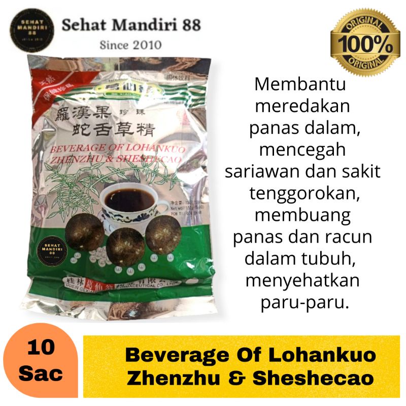 

Gexianweng Beverage Of Lohankuo Zhenzhu and She She Cao (10s @ 15gr)/Herbal Panas Dalam