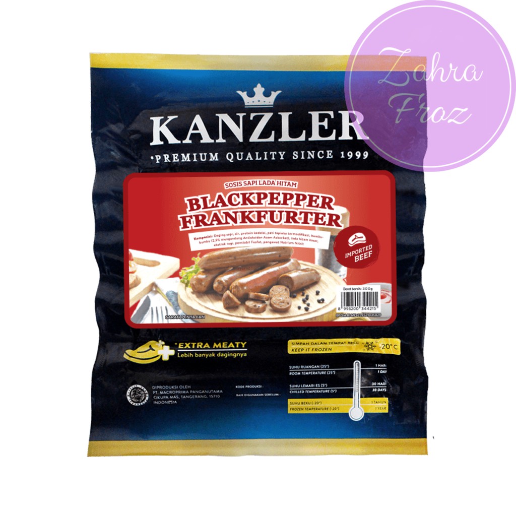 

KANZLER SOSIS BLACK PEPPER 300 GR