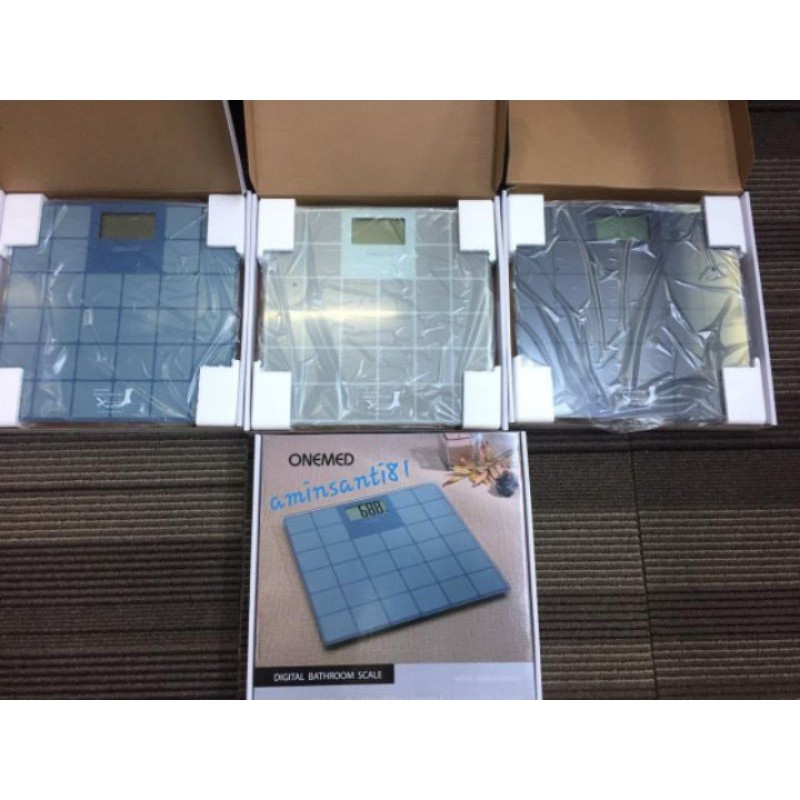 Onemed EB 9383 Timbangan Badan Digital Stainless Steel 180kg LCD 38mm