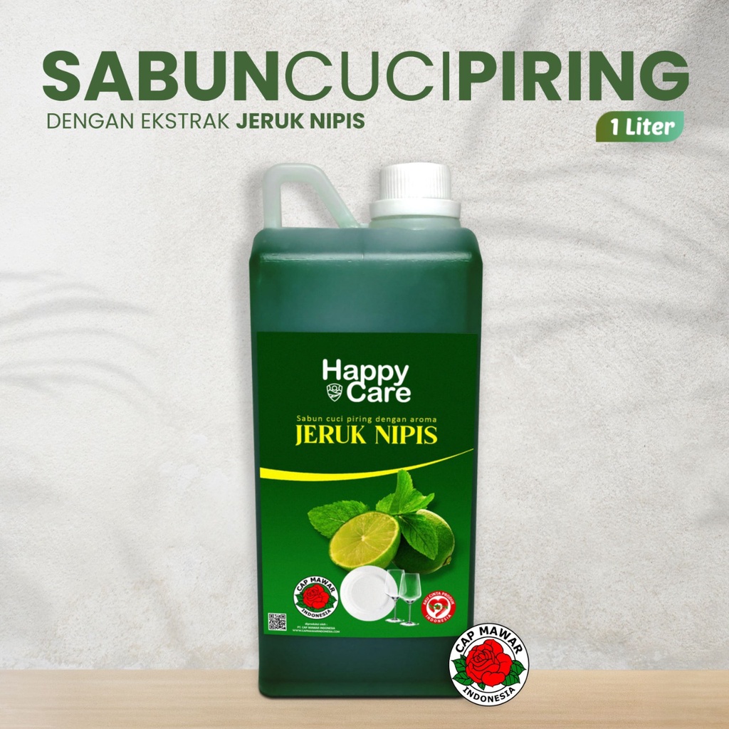 Happy Care Sabun Cuci Piring Jeruk Nipis 1 Liter