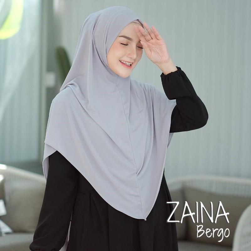 Jilbab Instan Hijab Instant Khimar Zaina Bergo Jersey Murah Terbaru Kekinian CVH-2