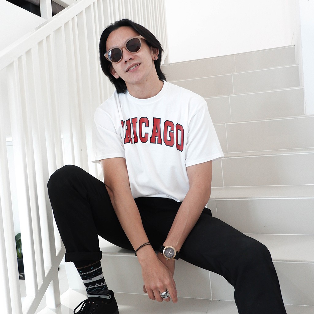 Kaos Distro Chicago New States Apparel Premium Cotton 24s