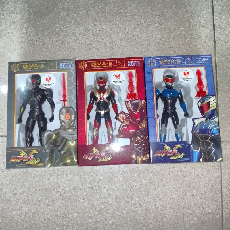 FIGURE "BIMA-S" 1 SET isi 3 - ORIGINAL TOYS MADE IN INDONESIA