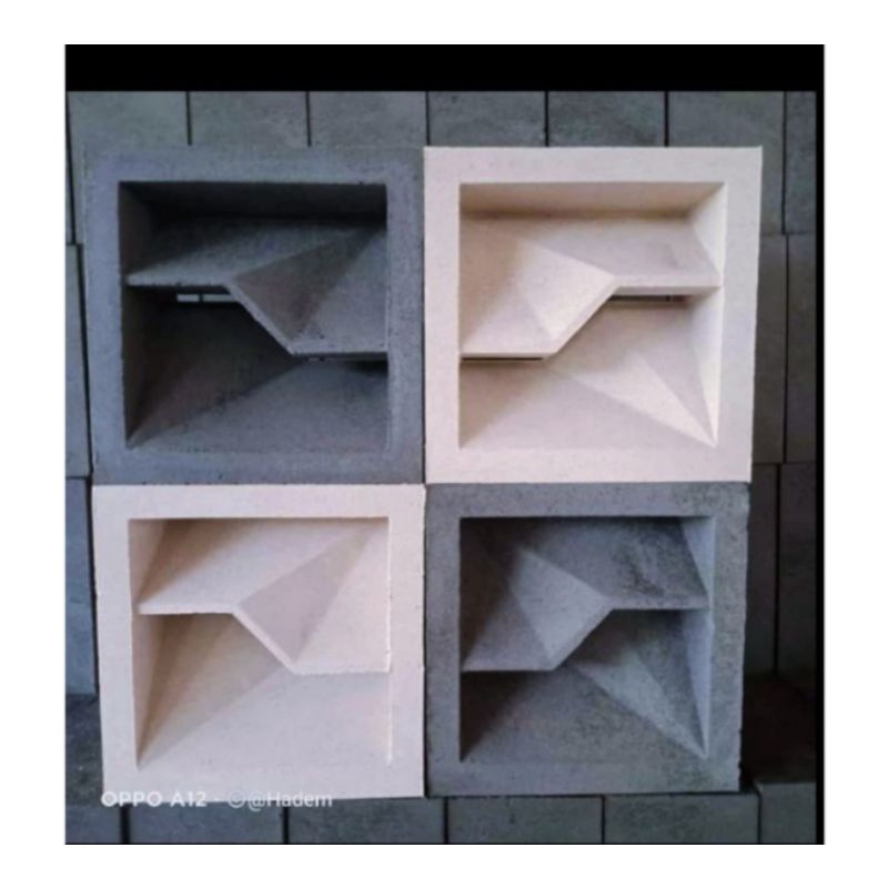 Roster beton minimalis motip petir 2sisi