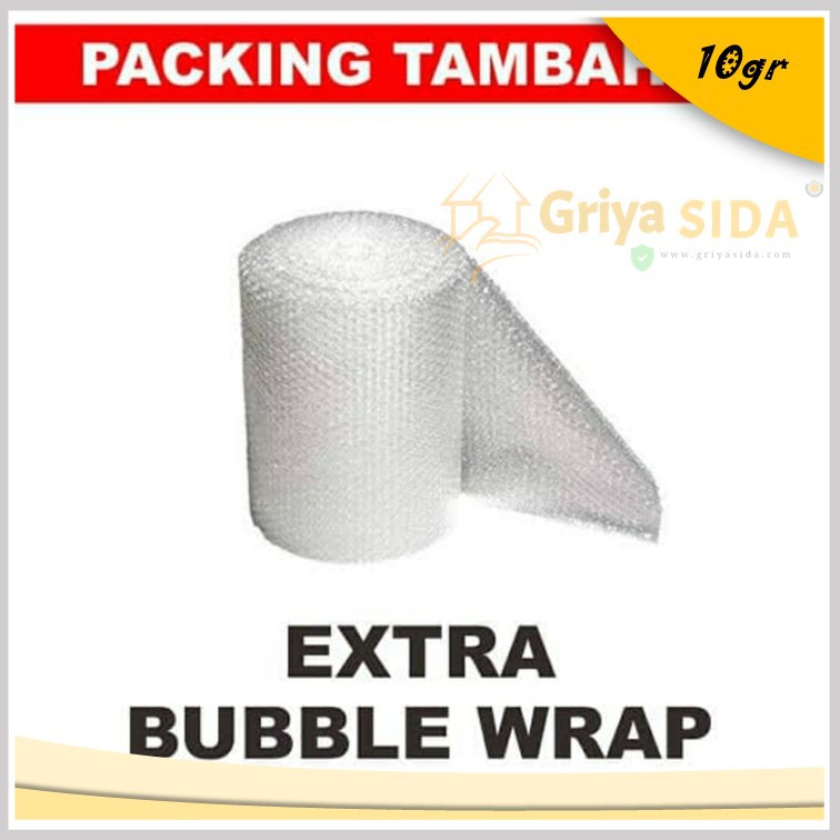 Packing tambahan extra bubble wrap