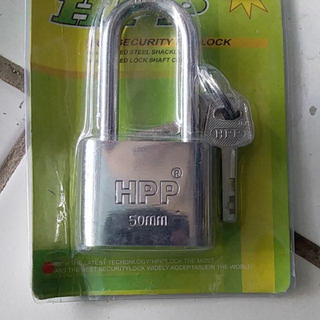 Gembok Putih 50 Mm Leher Panjang Hpp Murah