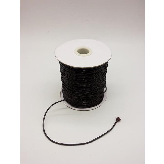 [[COD]] Tali Korea / Korean Waxed Cotton Cord 3mm - HITAM BERKUALITAS Kode 64