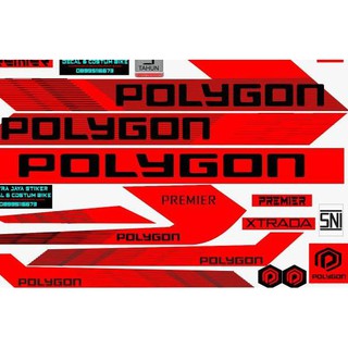 Paling Diminati Decal stiker sepeda polygon PREMIER  5 