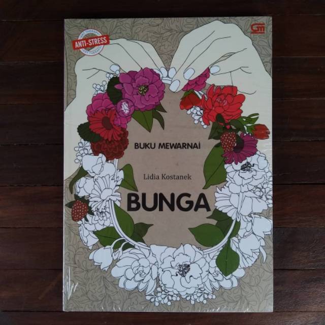 Download Coloring Book For Adult Buku Mewarnai Bunga Lidia Kostanek Shopee Indonesia