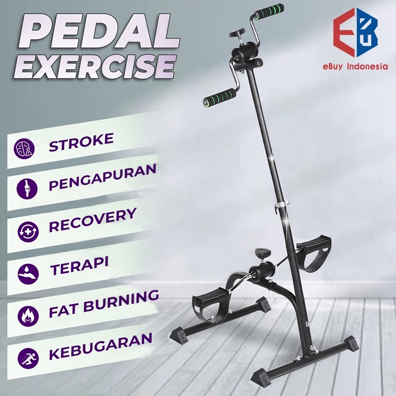 sepeda statis ebuy   pedal exerciser   sepeda statis mini untuk terapi stroke olahraga gym fitness