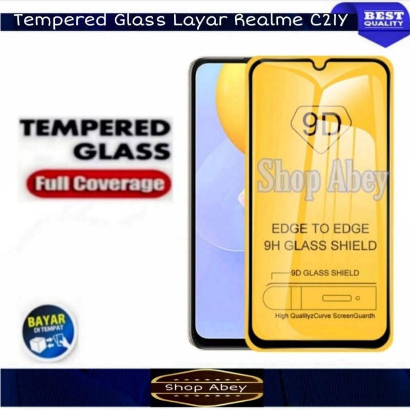 REALME C21Y TEMPERED GLASS REALME C21Y ANTI GORES FULL