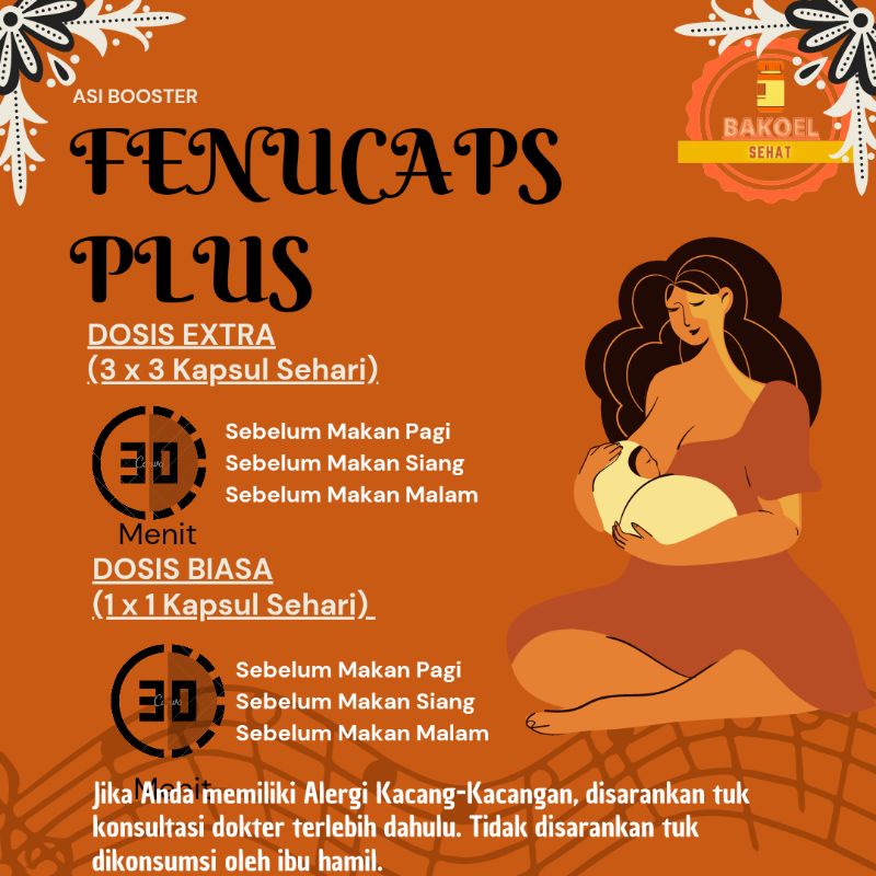 Fenucaps (ASI BOOSTER) 100% ORIGINAL KEMASAN SEGEL UTUH