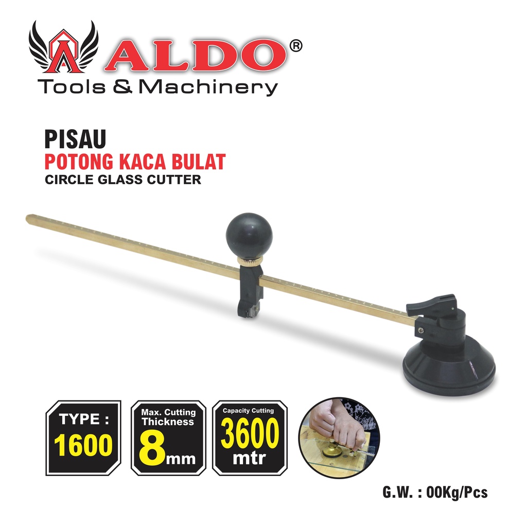 PISAU POTONG KACA BULAT TYPE : 1600 MERK ALDO
