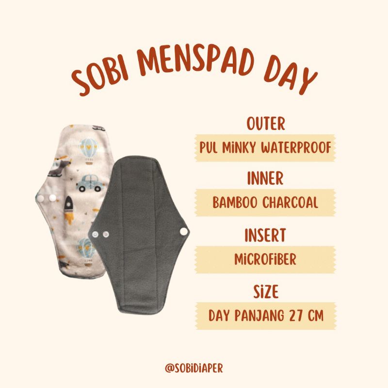 GEND90 MENSPAD NIGHT | DAY REGULER SOBI PEMBALUT KAIN WANITA BISA DI CUCI