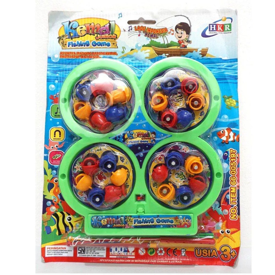 MWN Mainan Pancingan Ikan 4 Kolam Fishing Game HKR Mika