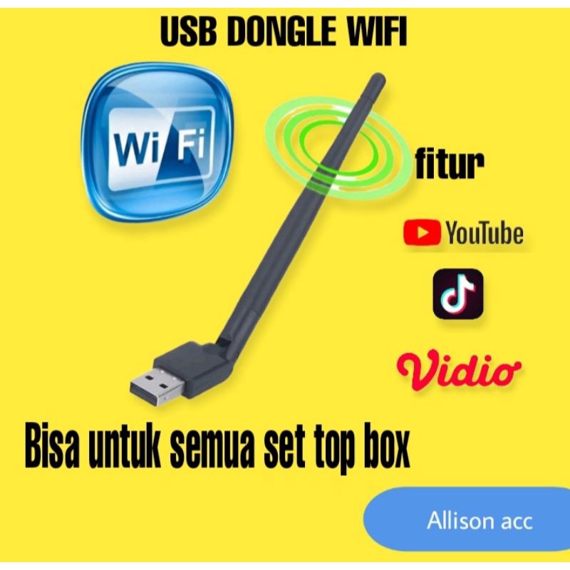 USB WIFI DONGLE MT7601 CHIPSET M7601 DONGLE ANTENA WIFI SET TOP BOX STB RINREI LUBY MATRIX EVINIX AD