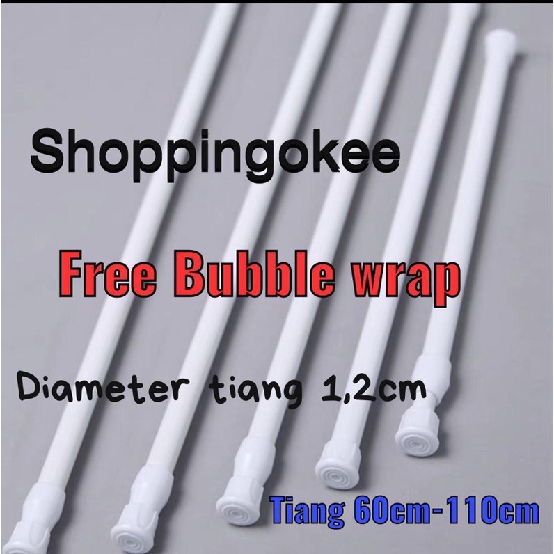 TIANG BESI PUTIH/tiang gorden/TIANG KOLONG DAPUR/TIANG KAMAR MANDI