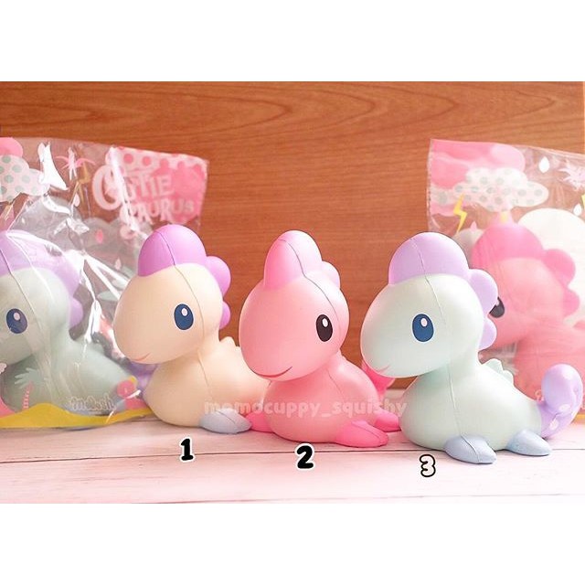 cutie saurus Squishy Licensed Solid Colour by ibloom (ORIGINAL JEPANG)