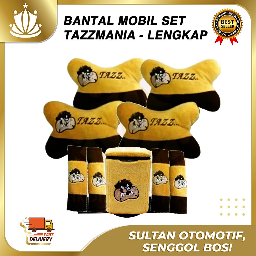 PAKET HEMAT BANTAL MOBIL TAZMANIA / AKSESORIS MOBIL TAZZ TAZZMANIA - PAKET A