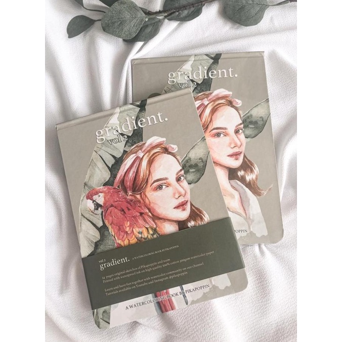 

Premium Gradient 2 Watercolor Coloring Book by PIKAPOPPIN | Cat Air