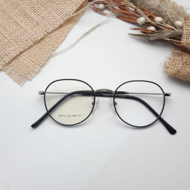 Kacamata Wanita Minus Frame 28114 Free Lensa Blueray Atau Photocromic