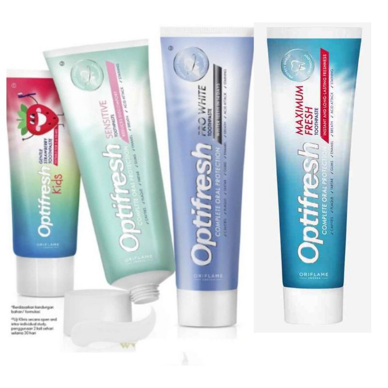 Optifresh Kids Gentle, Pro White, Maximum Fresh, Sensitive