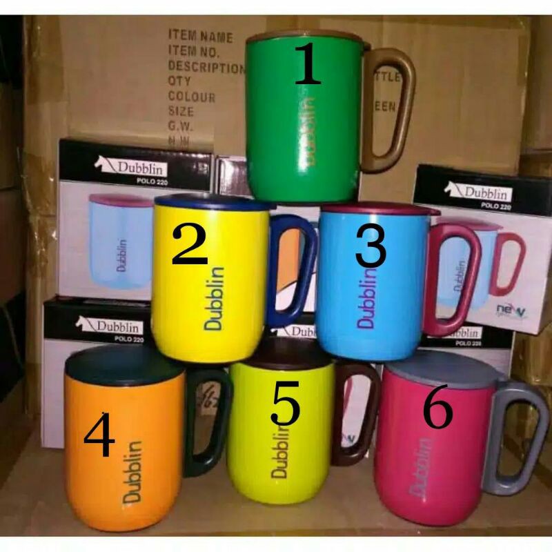 Gelas Dubblin Tahan Panas Dingin polo 220Ml