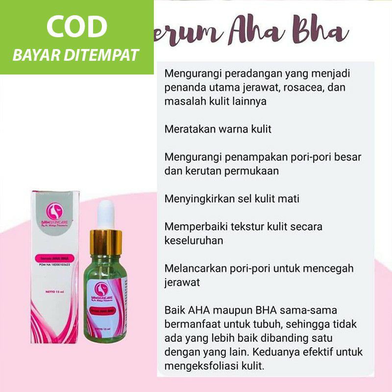 SERUM WAJAH AHA BHA ORIGINAL DRW SKINCARE (BEST SELLER)