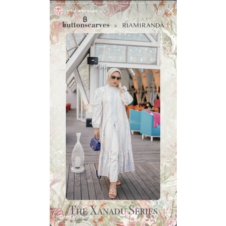 [BOOKED by Kak With426]  Florian Shirt Dress - Sky Blue size S by Buttonscarves x Ria Miranda