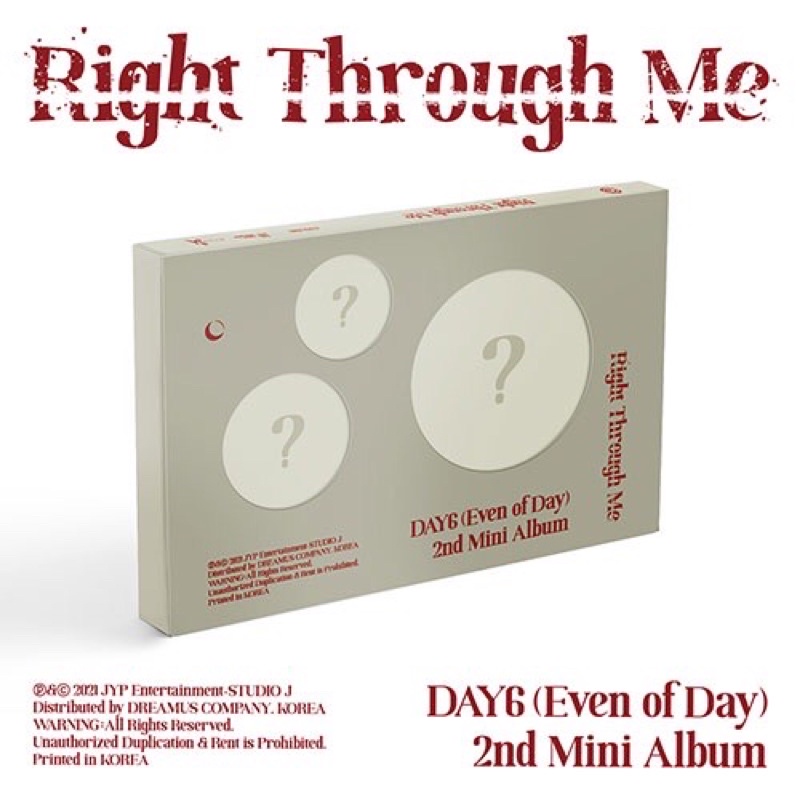[PO] DAY6 Mini Album Vol.2 - Right Through Me + Poster