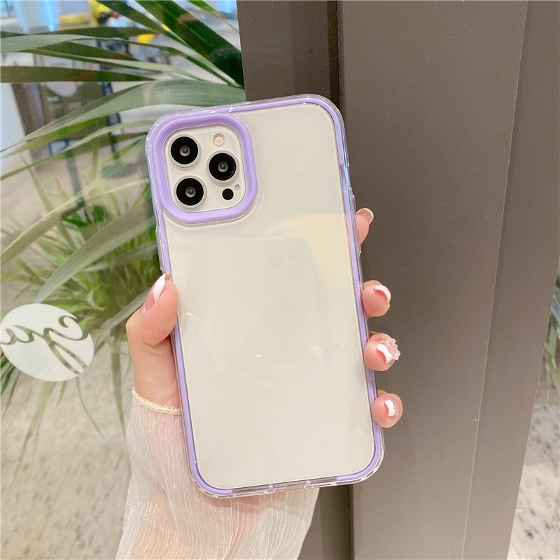 Soft Case Bahan Silikon TPU Warna Permen Macaron Untuk iPhone 11 12 13 Pro Max 7 8 Plus XS X XR SE 2020