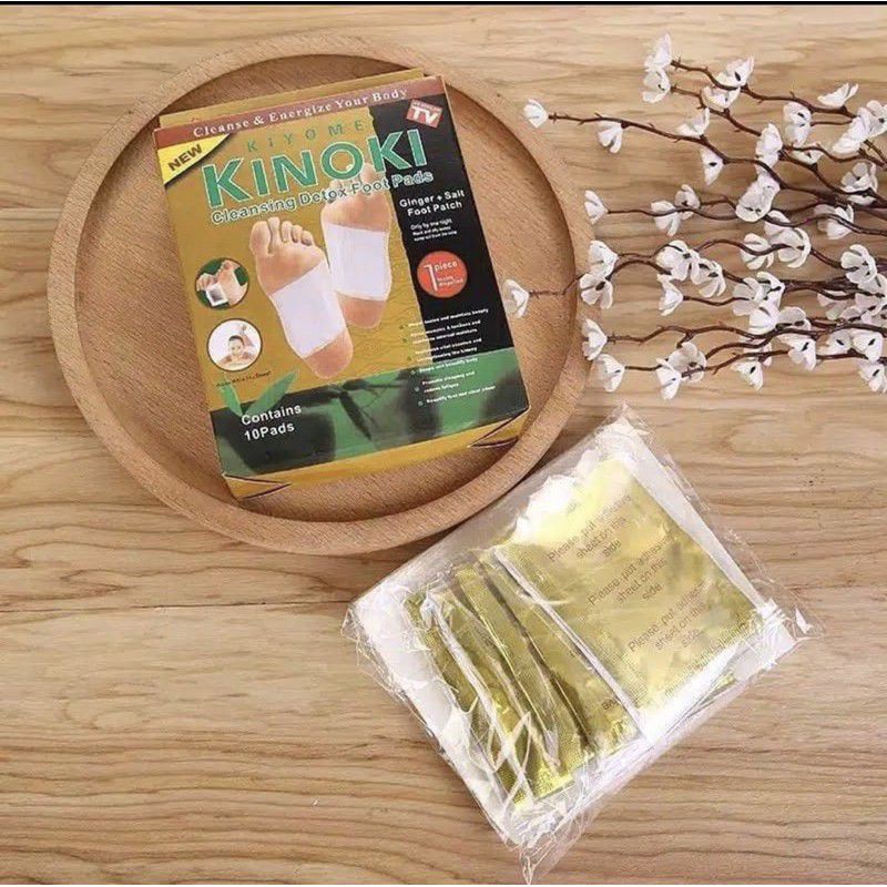 [𝐎𝐑𝐈𝐆𝐈𝐍𝐀𝐋] Kinoki Gold Koyo Kaki Detox ASLI isi 10pcs kinoki