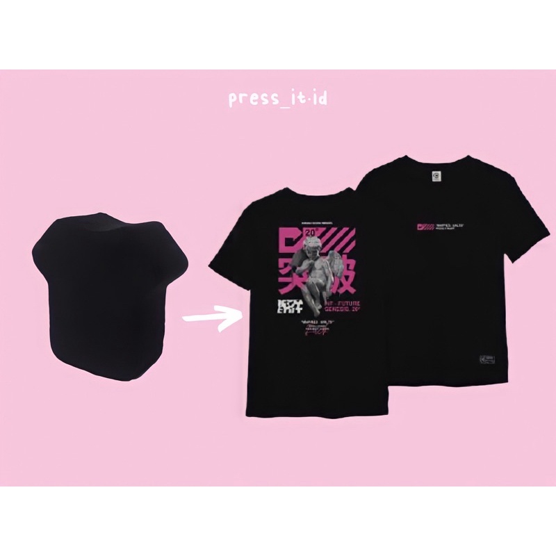 T-Shirt Cotton Compress Premium Mappies UNLTD Black