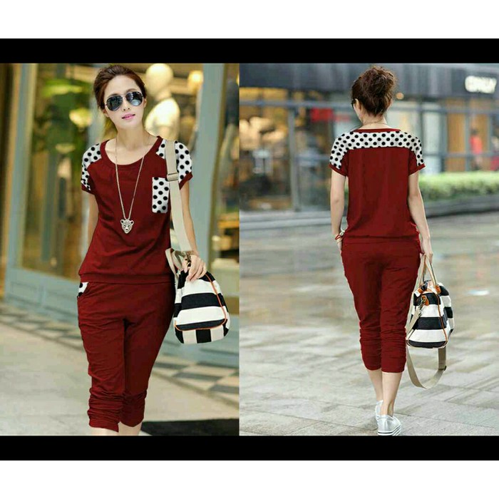 Setelan Pocket Polka Arumi