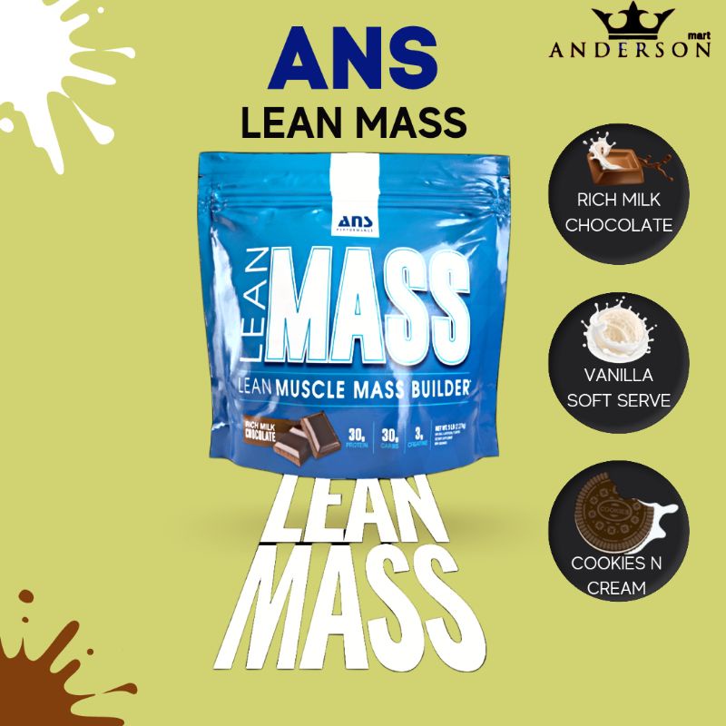 Jual Ans Lean Mass 5 Lb 30 Gram Protein 30 Gram Carbo Shopee Indonesia 0298