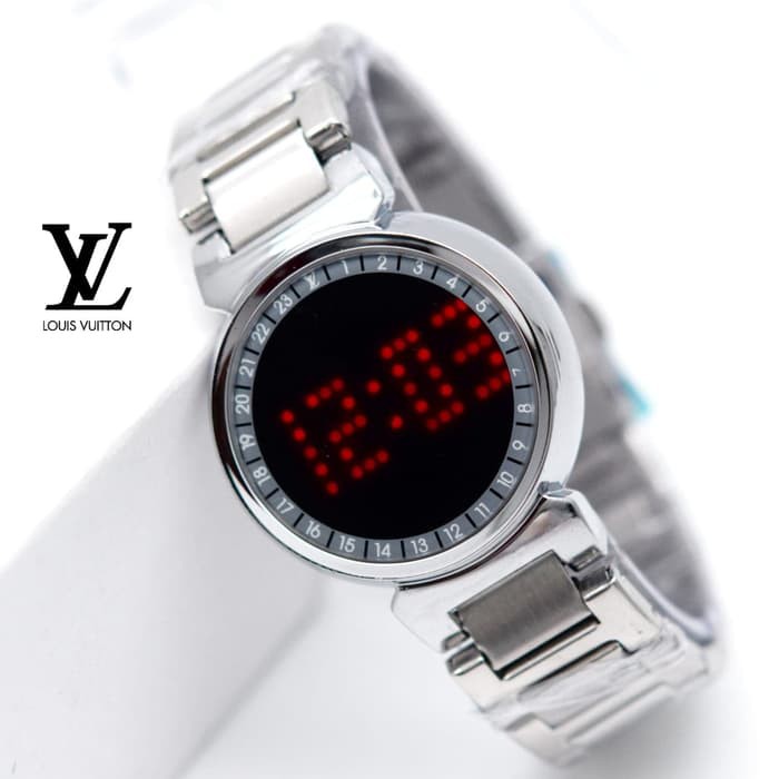 Promo Jam Tangan Wanita Cewek Louis Vuitton LV Touch Rantai Silver Termurah
