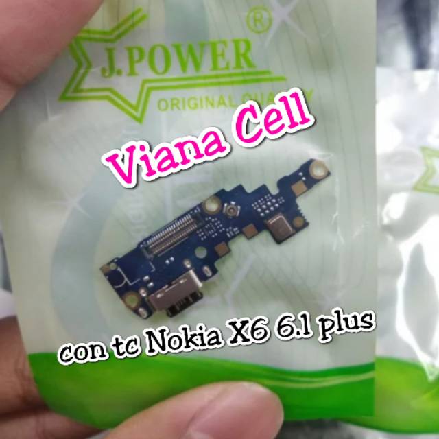 FLEXIBLE FLEXIBEL BOARD KONEKTOR CHARGER CAS NOKIA X6 6.1 PLUS ORI