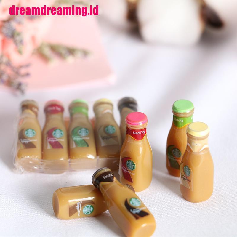 5pcs Miniatur Botol Kopi Bahan Resin Skala 1: 12 Untuk Dapur Rumah Boneka