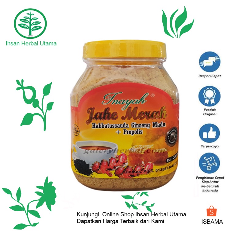 

JAHE BUBUK -JAHE MERAH INAYAH TOPLES 330GR-MENJAGA DAYA TAHAN TUBUH