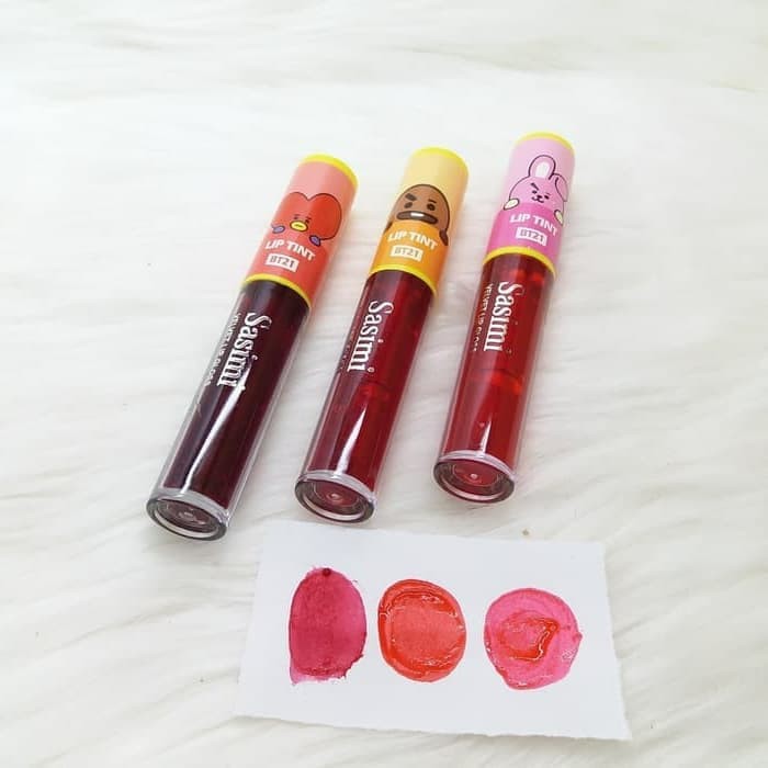 Sasimi liptint BT21 lip tint lip glos BTS moi